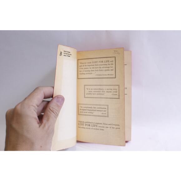 Lust for Life, Irving Stone, Pocket Cardinal Edition, Paperback - Picture 2 of 4